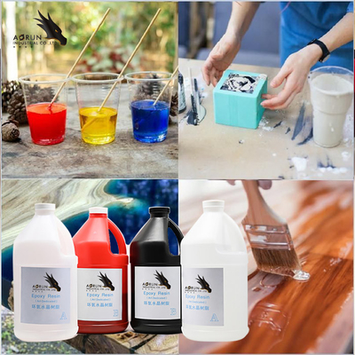 Fabricantes líquidos de la resina de epoxy de la resina de epoxy de la sobremesa de madera del precio claro transparente al por mayor de Resina Epoxica