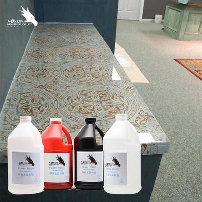 Resina de epoxy AB del top duro de la barra de Crystal Clear Countertop Epoxy Resin