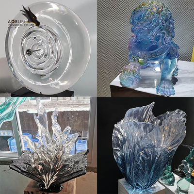 Resina de epoxy resistente ULTRAVIOLETA Crystal Clear Ultraviolet Curing Pouring del pegamento duro