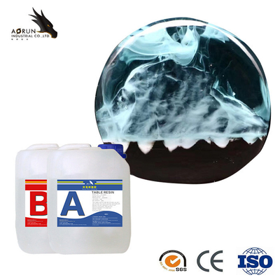 Resina ULTRAVIOLETA no tóxica rápida resistente ULTRAVIOLETA amarilla Eco de la resina de epoxy del despumante amistoso