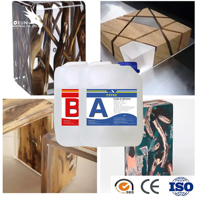 Tablero de la mesa de madera Art Epoxy Resin Filler AB rápidamente que cura la resina de epoxy clara