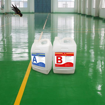 El vidrio líquido inodoro profundamente vierte la resina de epoxy del piso del epóxido de la etiqueta engomada del piso de la pintura 3D del piso
