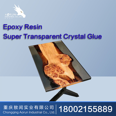 Pegamento de Crystal Clear Epoxy Resin Table Art Hardener Wood AB