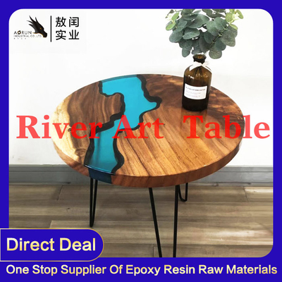 El diseño de madera sólido de la resina de epoxy de la tabla del río ningún olor se ruboriza resistente