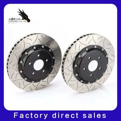 Disco de cerámica perforado y ranurado de la buena calidad del freno del disco del carbono de freno para Passat Front Wheel