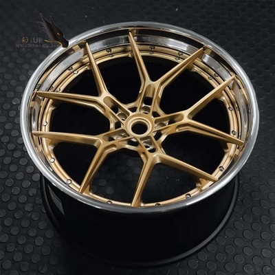 Monoblock de lujo modificado para requisitos particulares 2 pedazos 3 pedazos forjó las ruedas de la aleación para los coches de competición forjados de gama alta de las ruedas