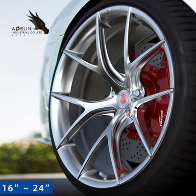 Rueda de encargo bordes ligeros de la aleación de aluminio de 16 a 24 pulgadas 6061-T6 5x130 5x112 5x120 5x108 5x114.3 para rs6