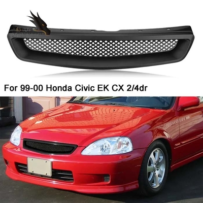 Coche Front Grill Fits For 96 97 98 99 00 01 02 03 tipo-r plástico de parachoques de Civ Ic EK EJ ES CX JDM del ABS del equipo del estilo