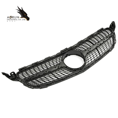 Clase W205 de Front Bumper Grille Grill For Mercedes Benz C del coche Diamond Style Racing Grills 2014-2018