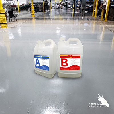 Resina de epoxy a base de agua de capa de la resina del piso del epóxido del 4:1 del AB rápidamente que cura